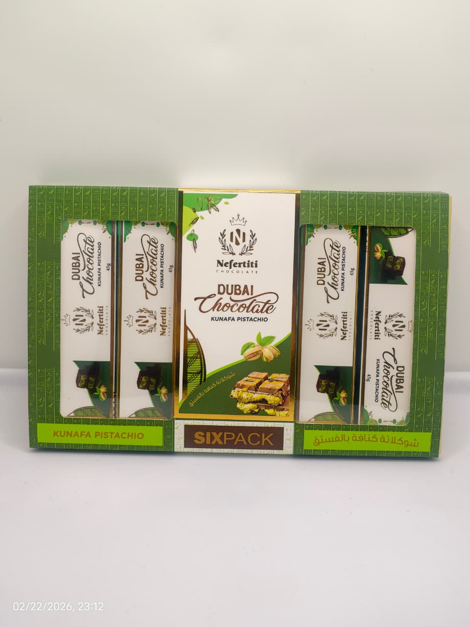 Dubai Chocolate Kunafa Pistachio Bar