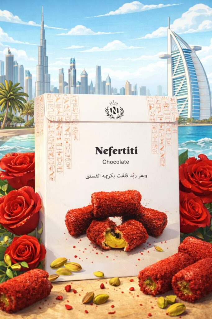 Wafers Red velvet with pistachio cream